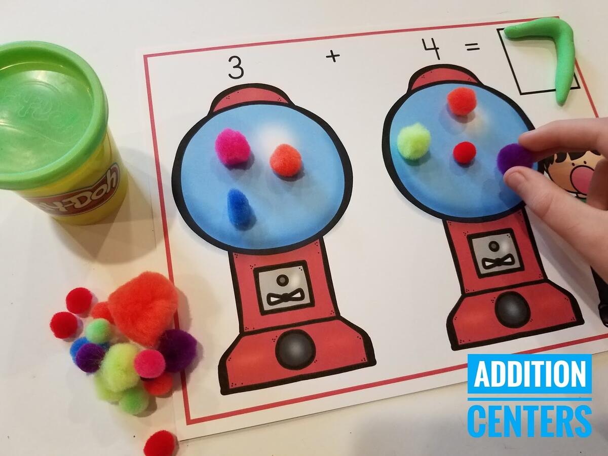 10 Addition Math Centers For Kindergarten Kindergarten Creations Kindergarten Hands On Math Centers Addition A Kinderteacher Life