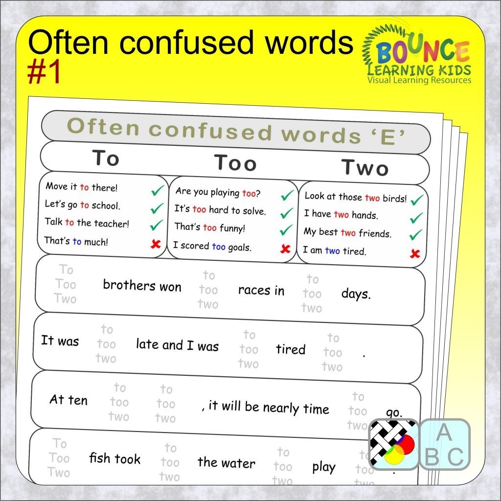 16 Engaging Commonly Confused Words Worksheets To Download