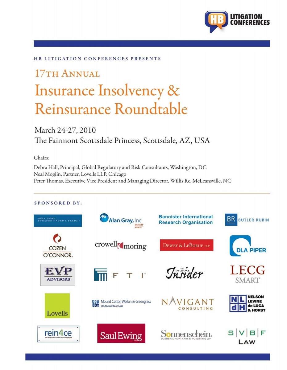 17th Annual Insurance Insolvency Reinsurance Roundtable