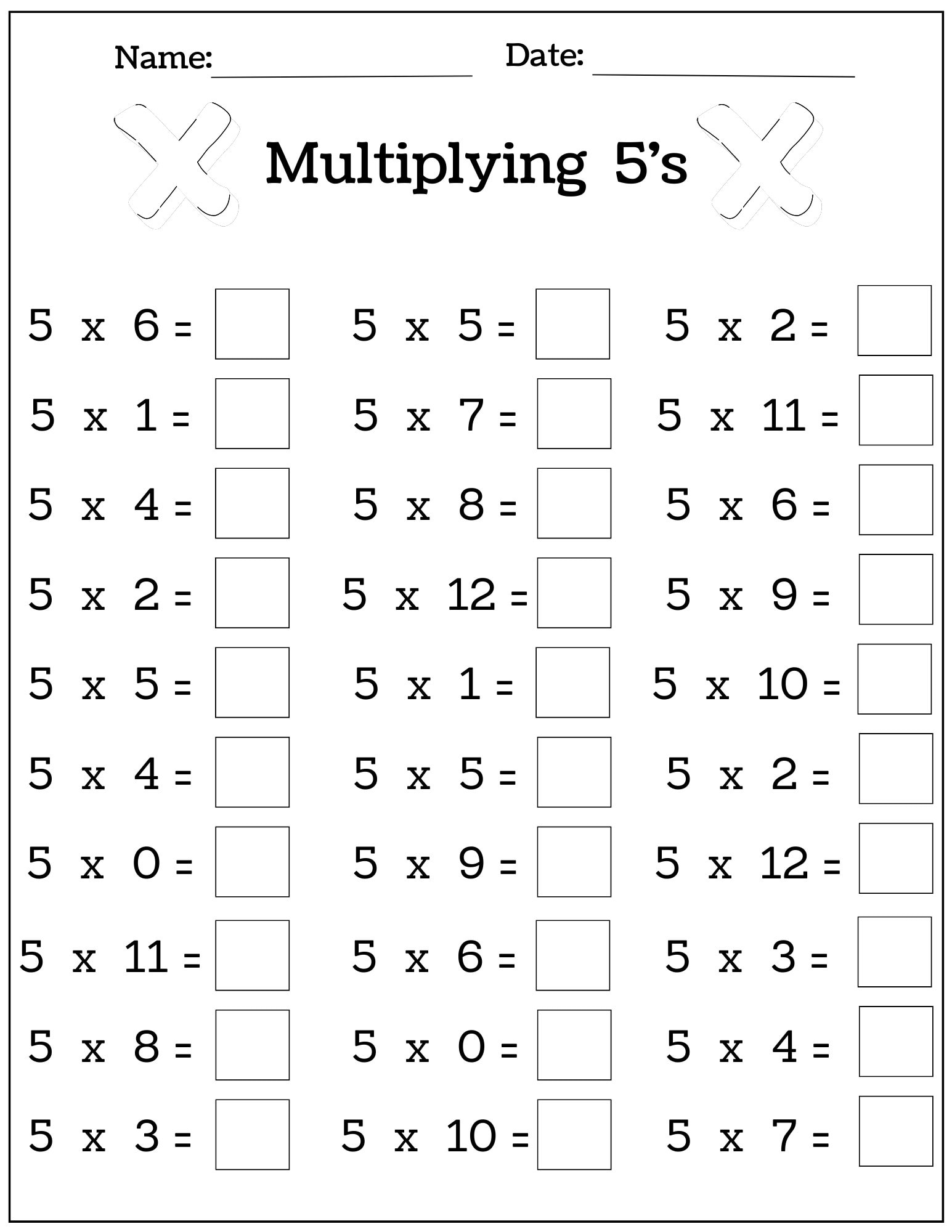 24 Printable Multiplication Worksheets Fill In The Blanks Single Digit Multiplication Numbers 1 12 Etsy New Zealand 24 Printable Multiplication Worksheets Fill In The Blanks Single Digit Multiplication Numbers 1 12 Etsy New Zealand