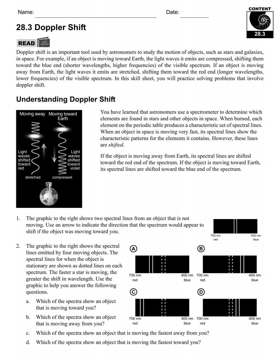 28 3 Doppler Shift CPO Science Period And Frequency CPO Science