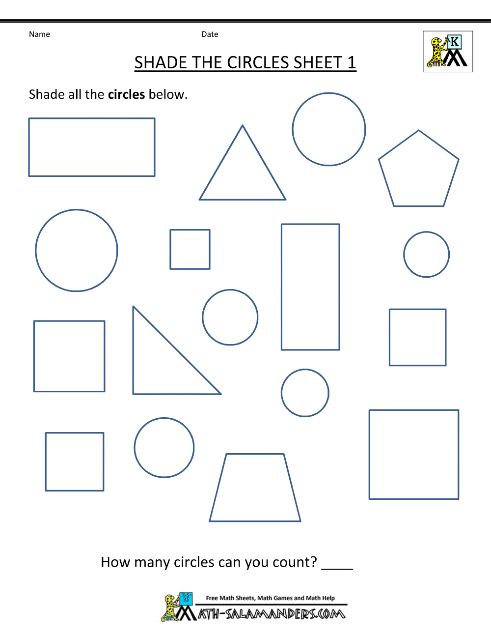 2d Shapes Worksheets