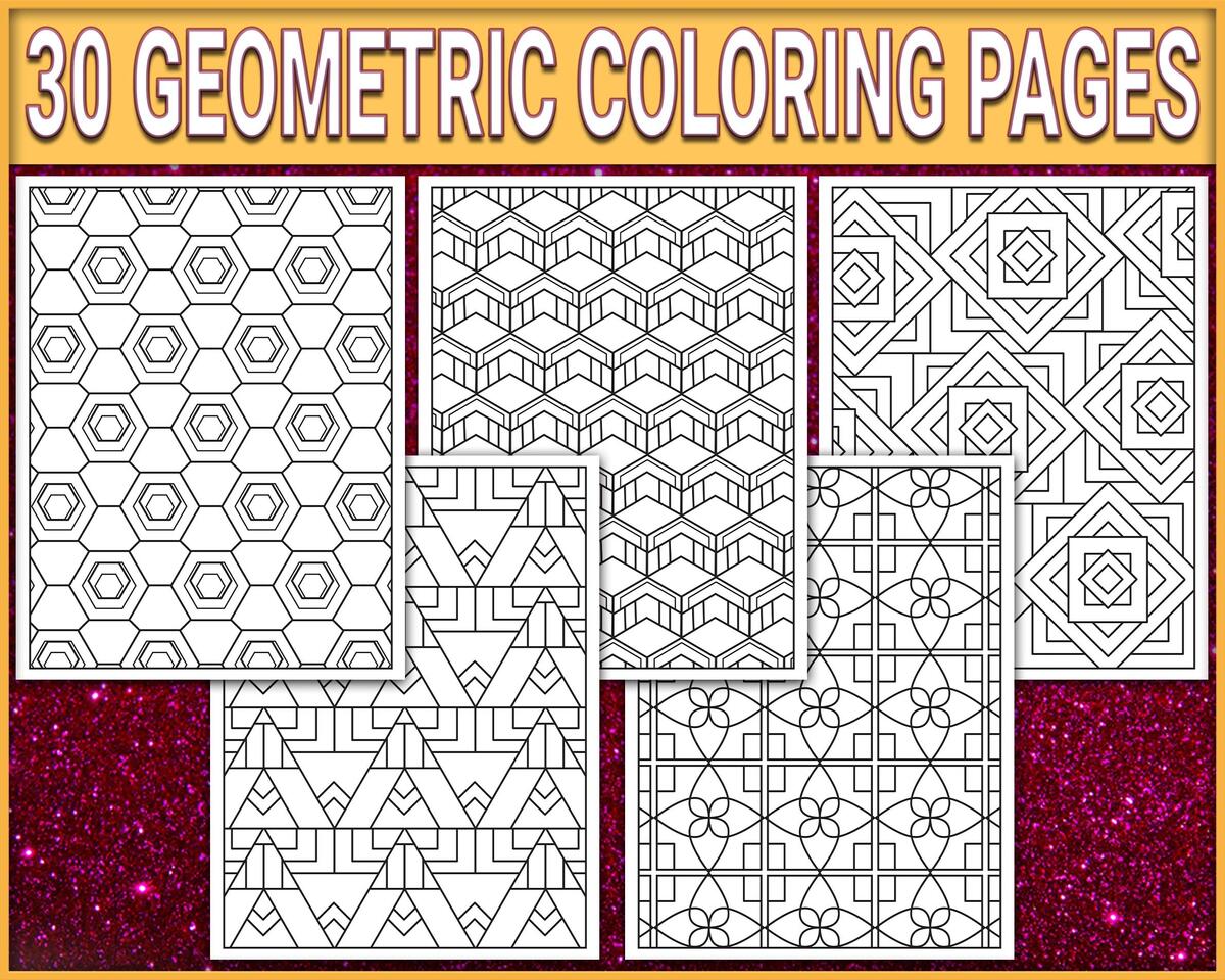 Free Printable Geometric Coloring Pages For Kids