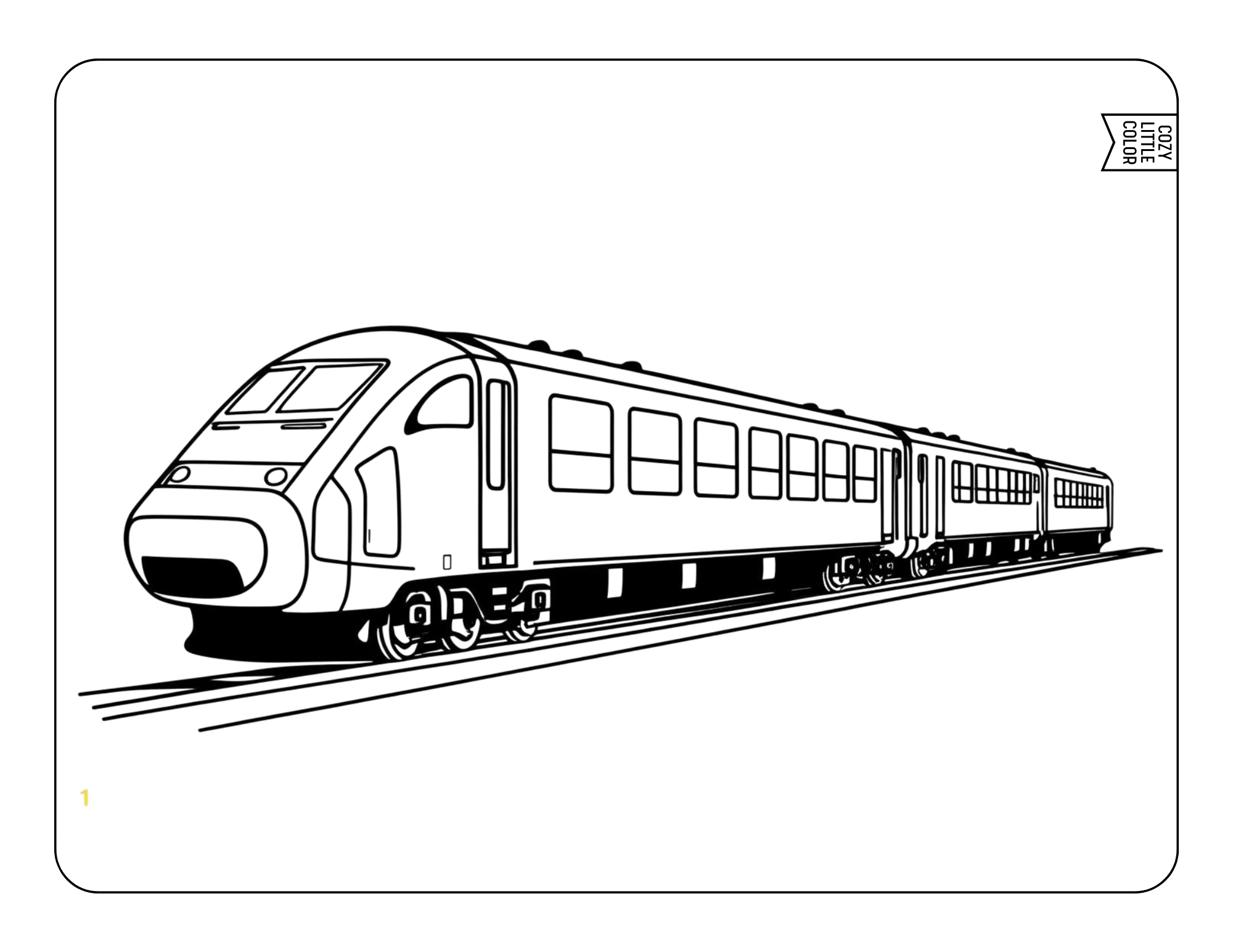 35 Train Coloring Pages COZY LITTLE COLOR