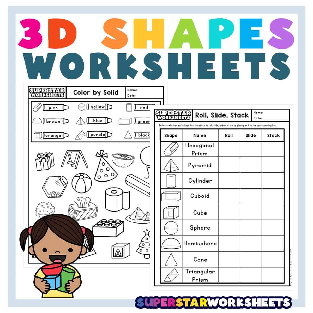 3D Shapes Worksheets Superstar Worksheets 3D Shapes Worksheets Superstar Worksheets