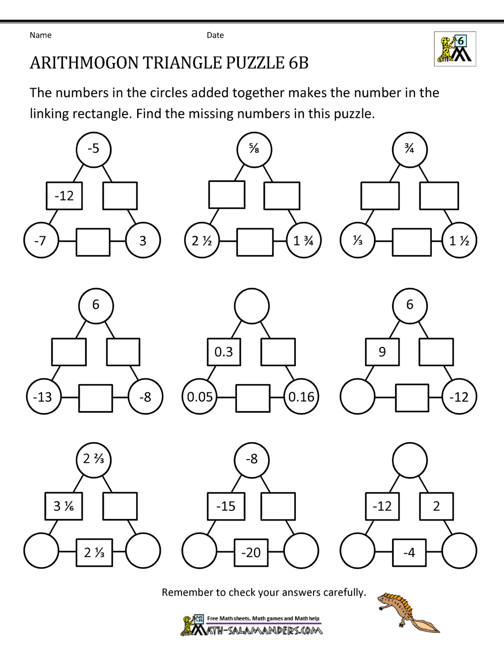 6th Grade Math Puzzles Worksheets Library 6th Grade Math Puzzles Worksheets Library