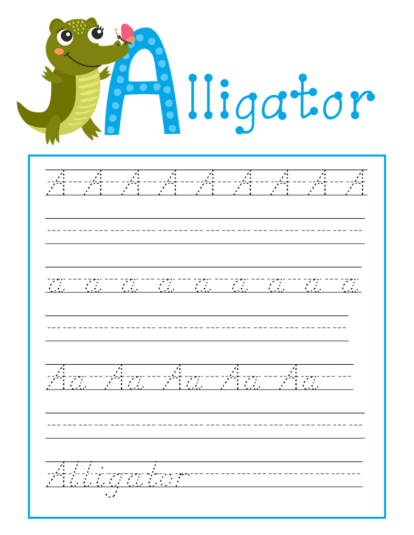 A To Z D Nealian Animal Alphabet Handwriting Made By Teachers A To Z D Nealian Animal Alphabet Handwriting Made By Teachers