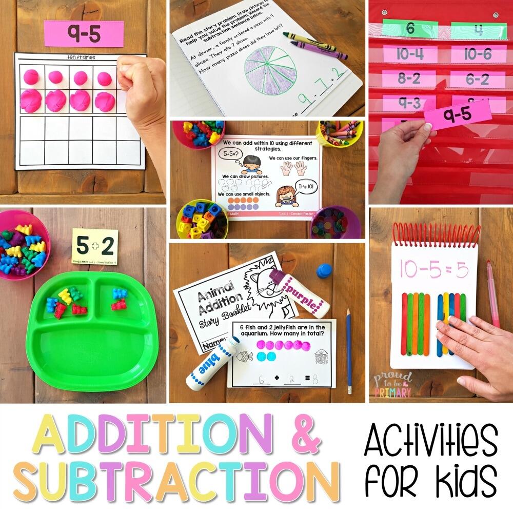 Addition And Subtraction Activities For Kids FUNdamental Methods Proud To Be Primary Addition And Subtraction Activities For Kids FUNdamental Methods Proud To Be Primary