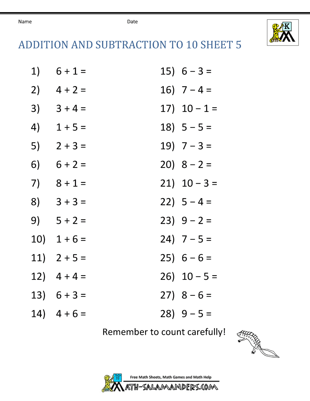 Addition And Subtraction Worksheets For Kindergarten Kindergarten Add And Subtract Workbook K5 Bookstore