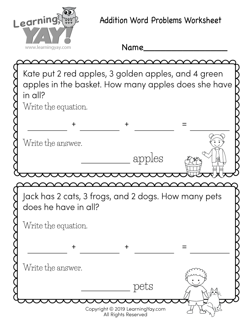 One And Two Step Word Problems Worksheet Assessments Made By Teachers