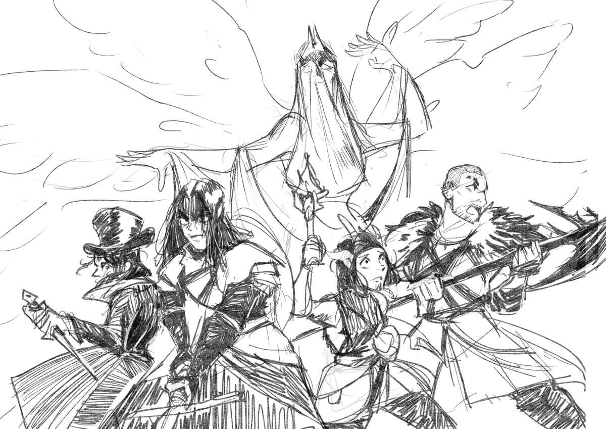 Age Of Umbra Episode 1 Ageofumbraspoilers Criticalroleart A Rough Sketch As I M Watching The First Episode I Ll Take Time With This One Probably Finish It By The End Of The Week I M
