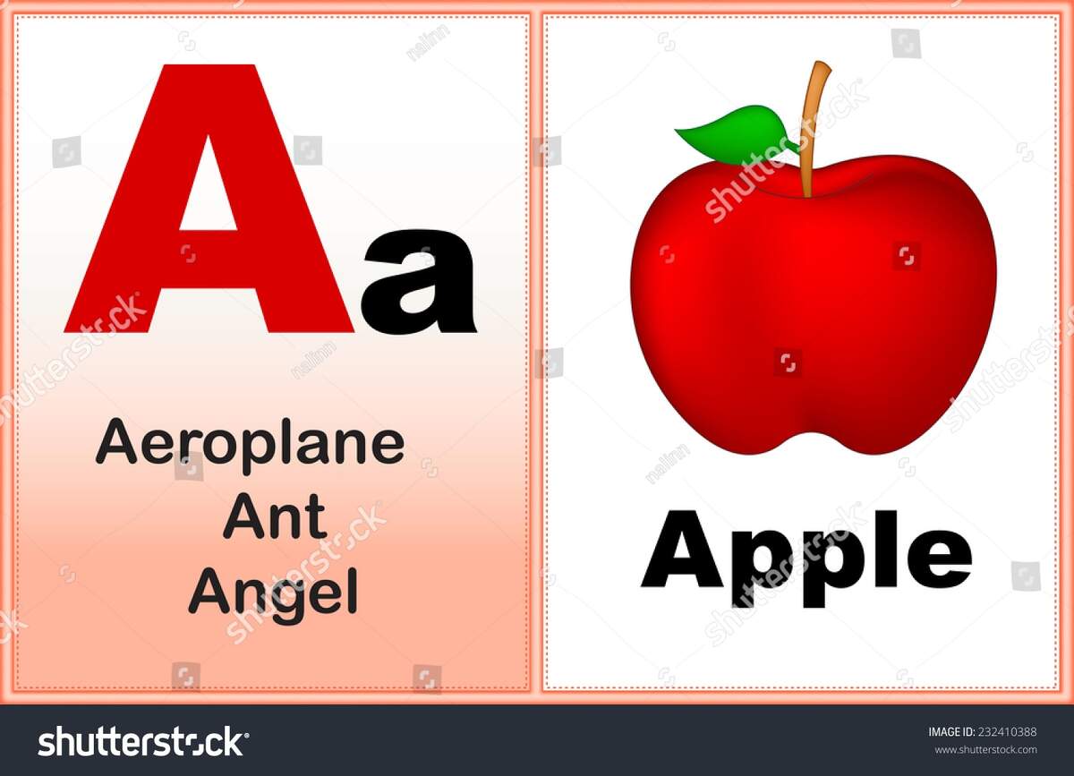 Alphabet Letter Clip Art Few Similar Words Stock Vector Royalty Free 232410388 Shutterstock