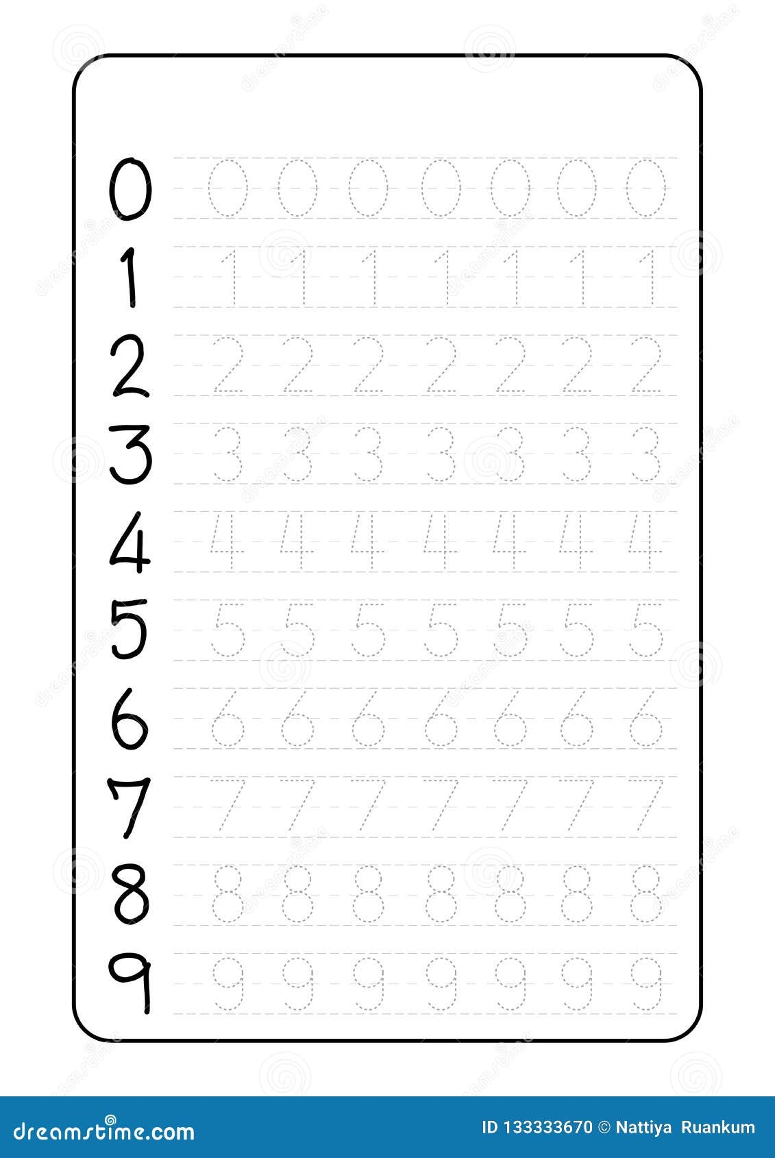 Alphabet Letters Tracing Worksheet With Alphabet Letters Number Formation Activity Sheets For Kindergarten Kids A4 Paper Ready To Stock Vector Illustration Of Print Class 133333670