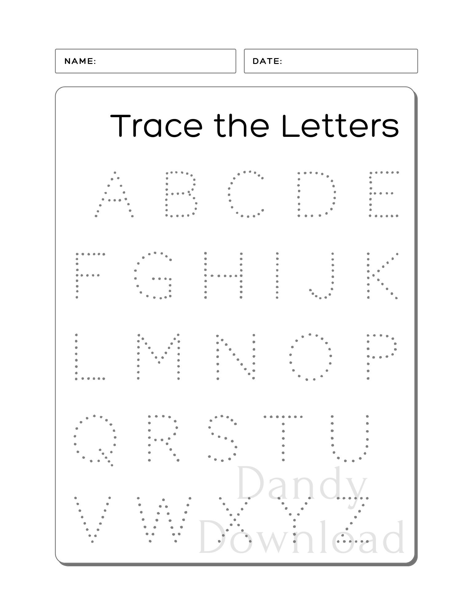 Uppercase Letter Tracing Worksheets Free Printables Doozy Moo