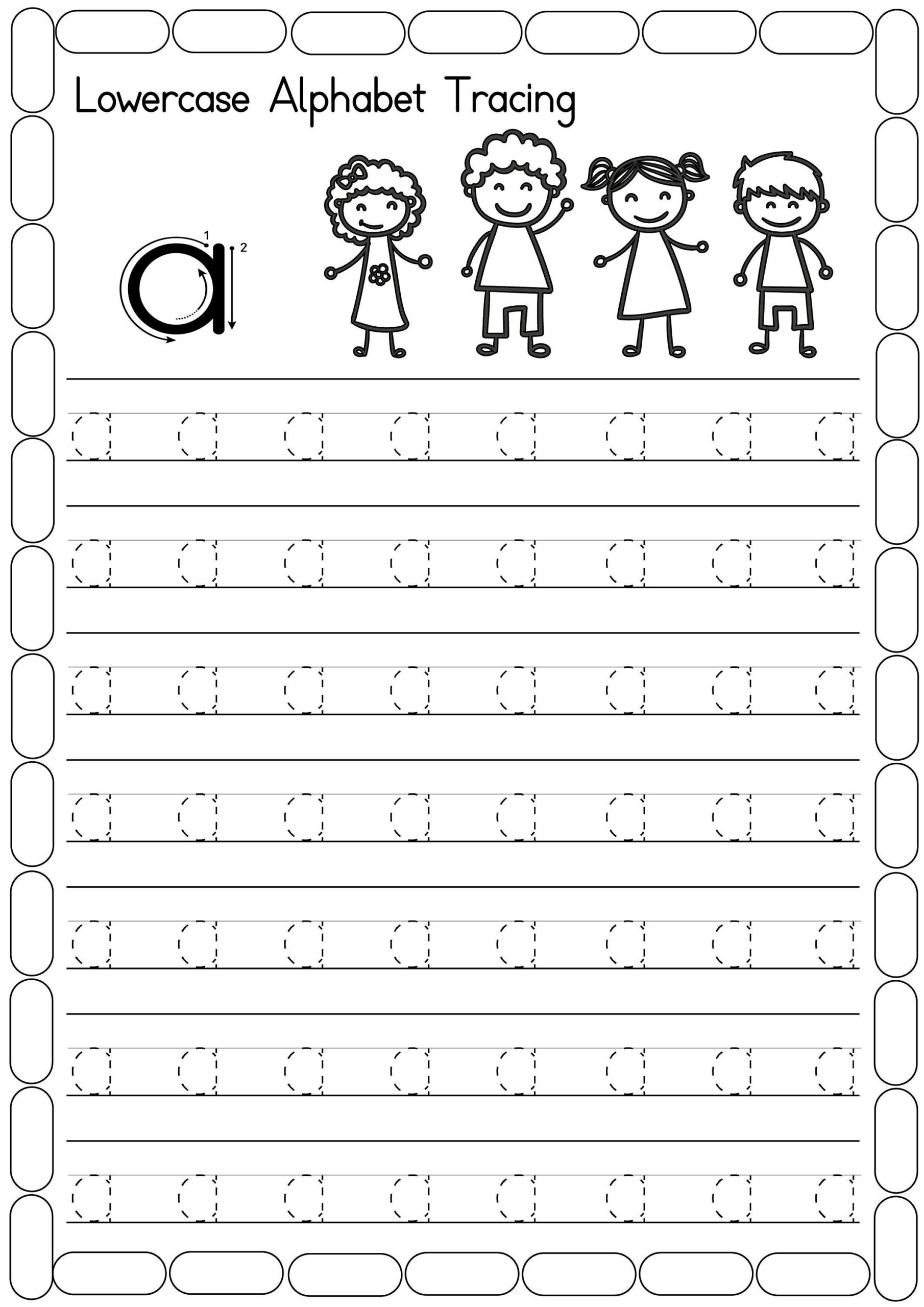 Lowercase Letter Tracing Worksheets Free Printables Doozy Moo