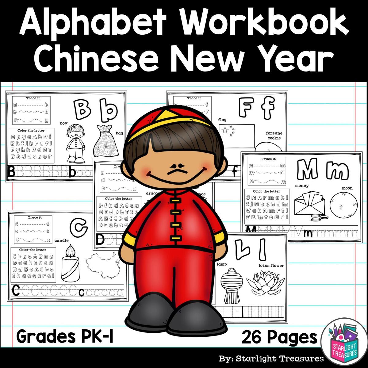 Alphabet Workbook Worksheets A Z Chinese New Year Made By Teachers