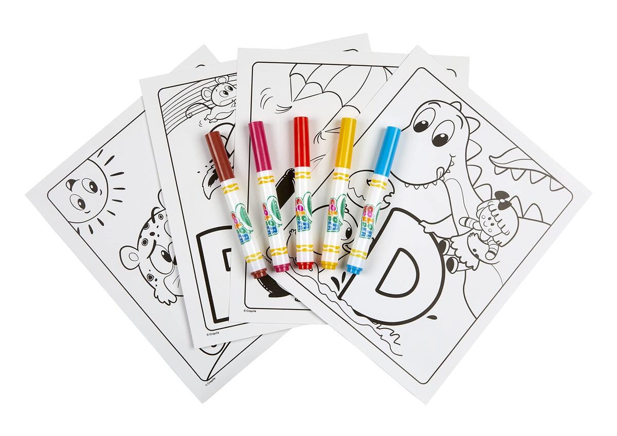 Amazon Crayola Color Wonder Alpha Pets Mess Free Coloring For Toddlers Alphabet Coloring Pages Toddler Activity Gift For Kids Ages 3 Amazon Exclusive Toys Games
