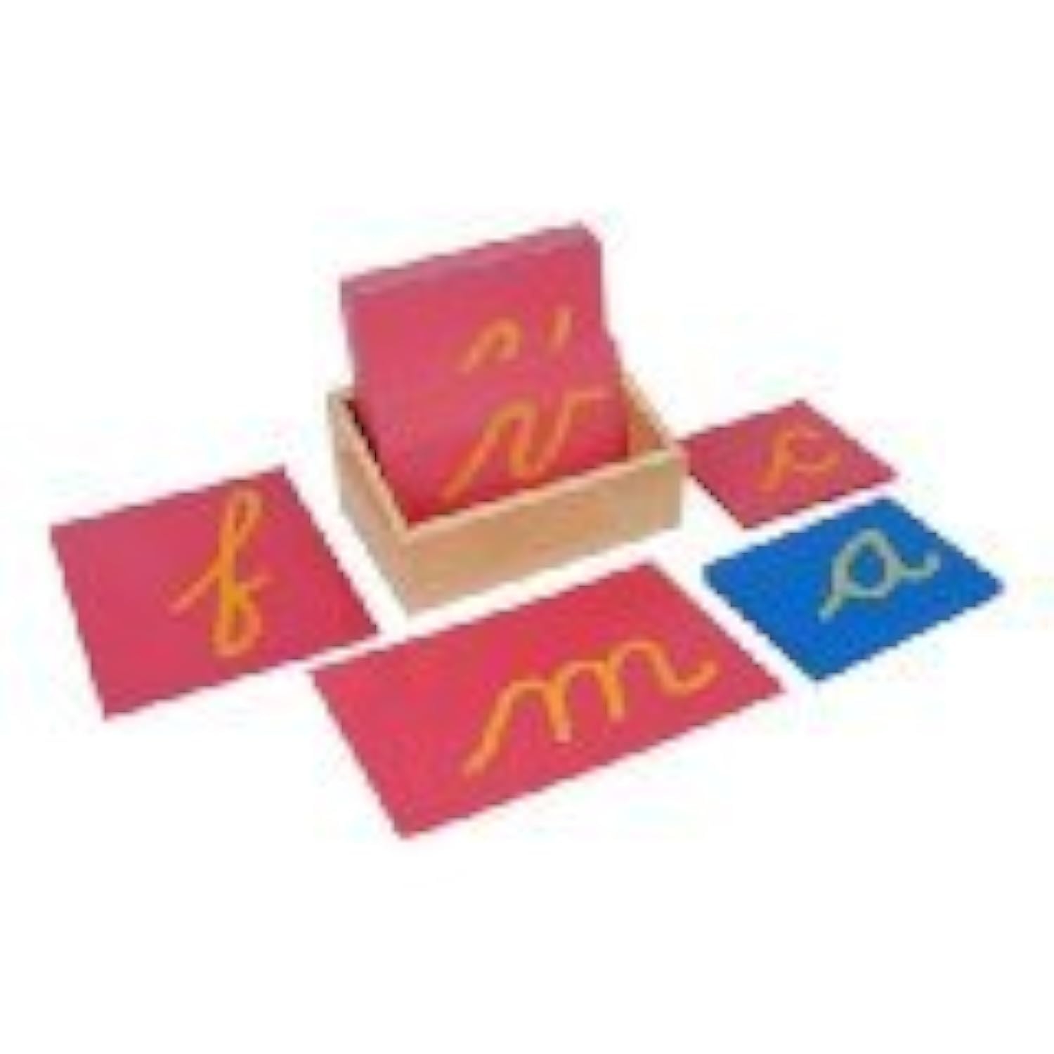 Amazon Kid Advance Montessori Lower Case Cursive Sandpaper Letters W Box Toys Games