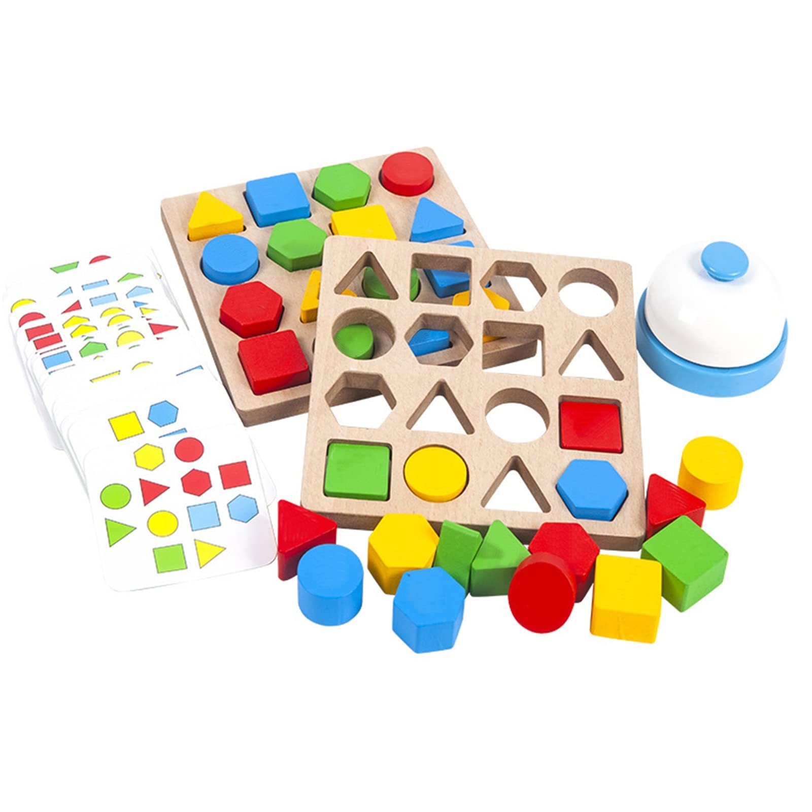 Amazon Shape Matching Game Color Sensory Educational Toy Geometric Shape Quick Matching Board Game Montessori Learning Toys For Toddlers Kids Boys Girls For 1 Player Toys Games