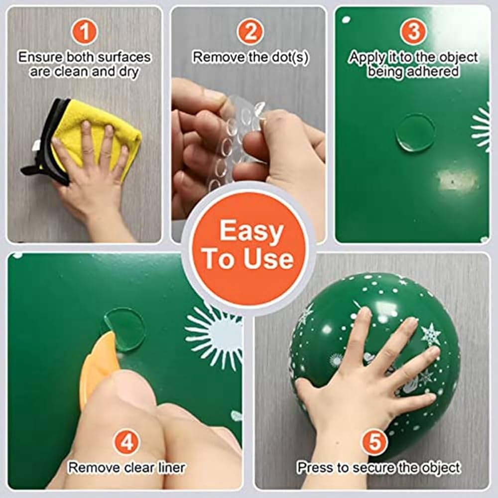 Amazon PRIZOM 1000 Piece Clear Double Sided Adhesive Dots Dots Scrapbook Poster Sticky Dots Round For Balloon Tape And Adhesive Office Products