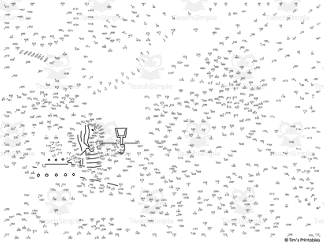 Beach Vacation Dot to Dot Connect The Dots By Teach Simple