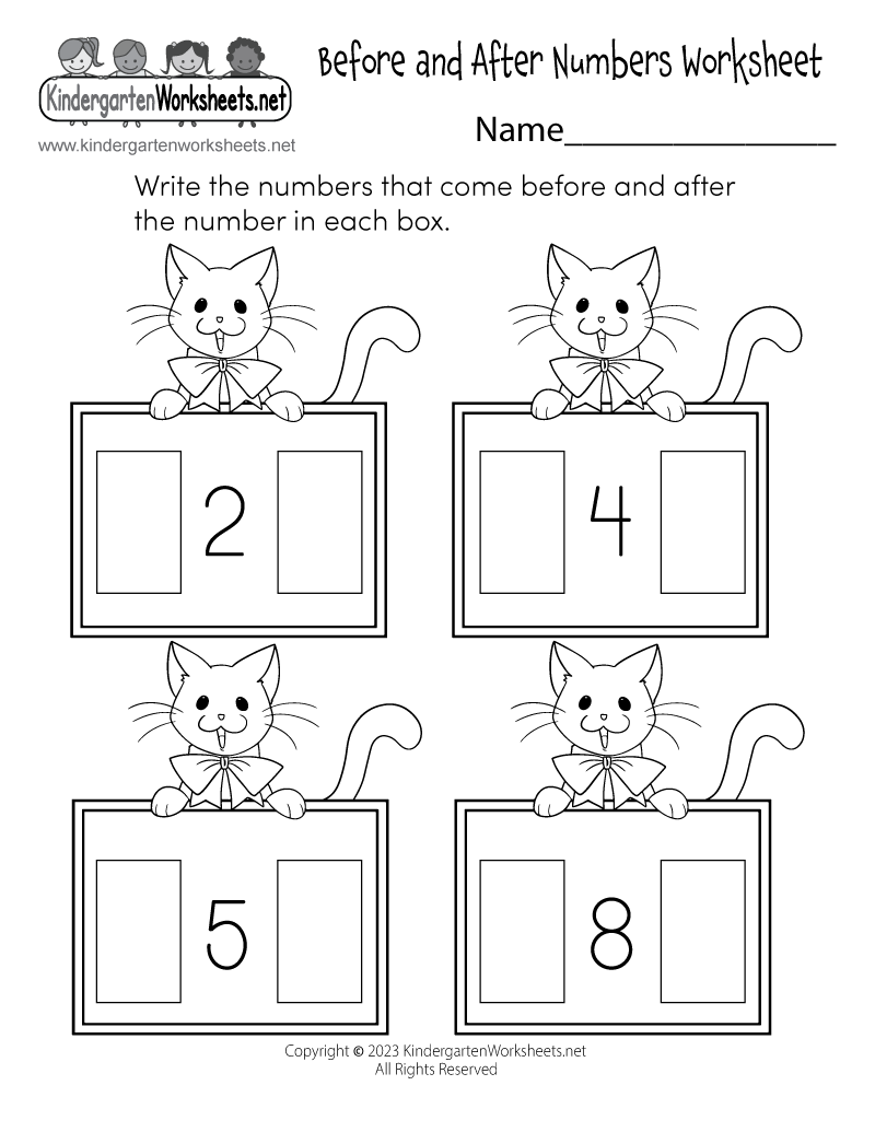 Before And After Numbers Worksheet Free Printable Digital PDF Before And After Numbers Game ONLINE Worksheets
