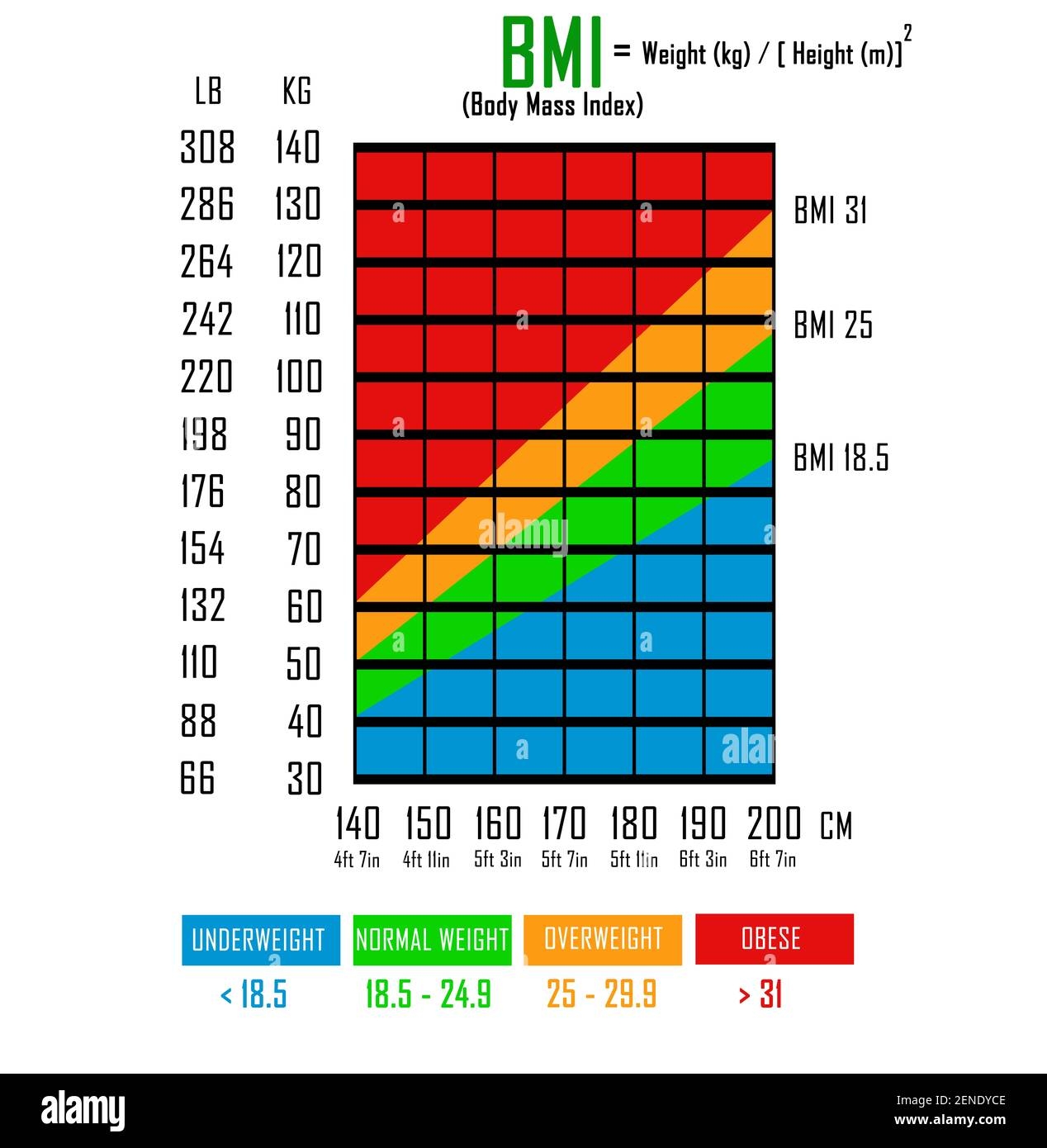 Bmi Chart Hi res Stock Photography And Images Alamy