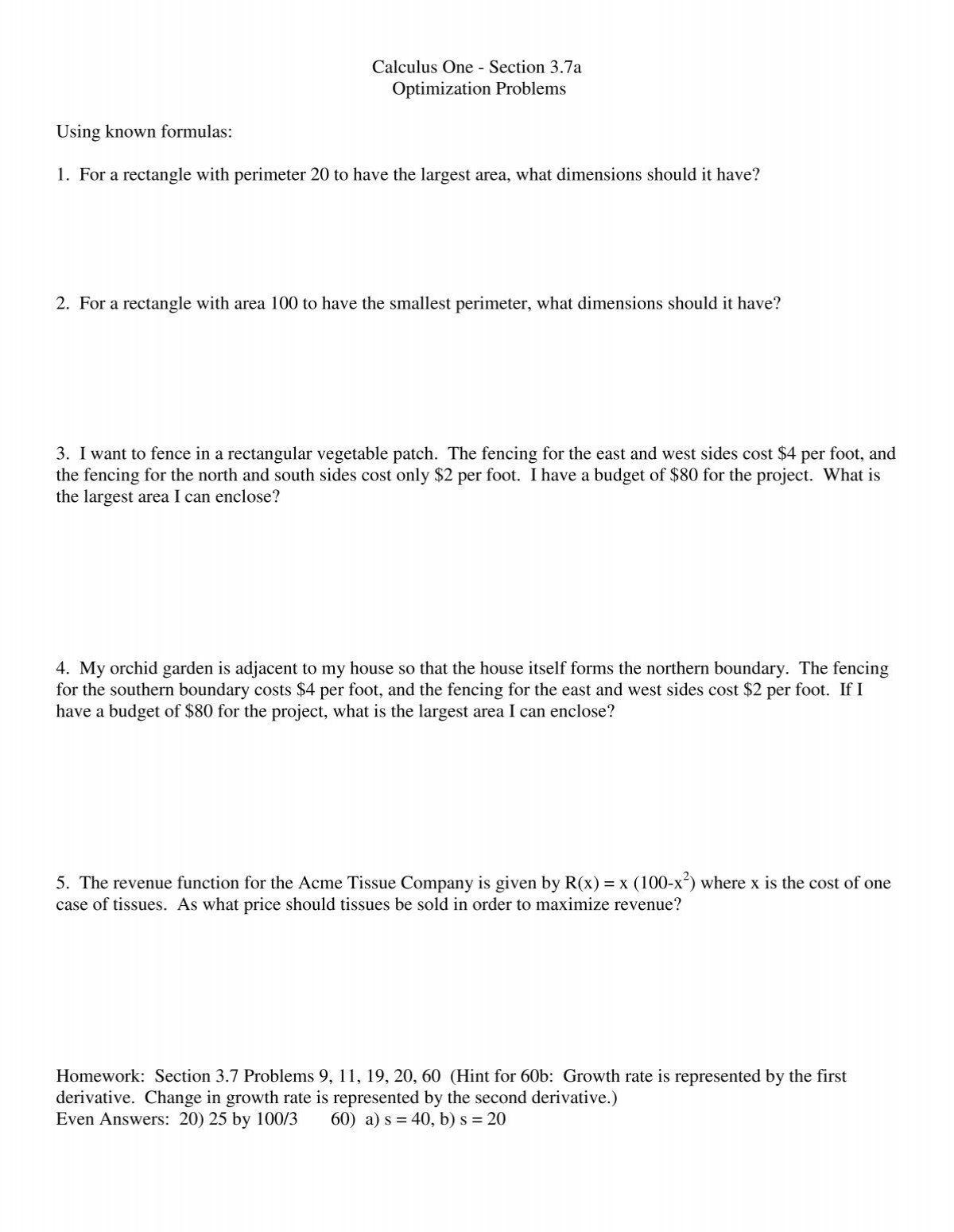 Applications 4 Optimization Problems Speed Distance Time Worksheets Library