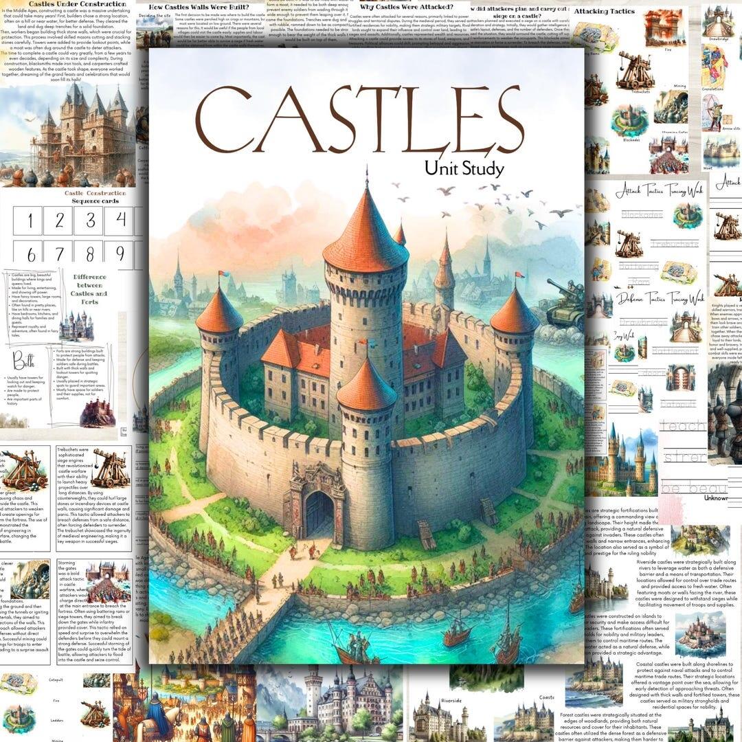 Castle Unit Study Medieval Period Unit Middle Ages Unit Castle Anatomy Castle Worksheets Castle Printables Building A Castle Etsy UK Castle Unit Study Medieval Period Unit Middle Ages Unit Castle Anatomy Castle Worksheets Castle Printables Building A Castle Etsy UK