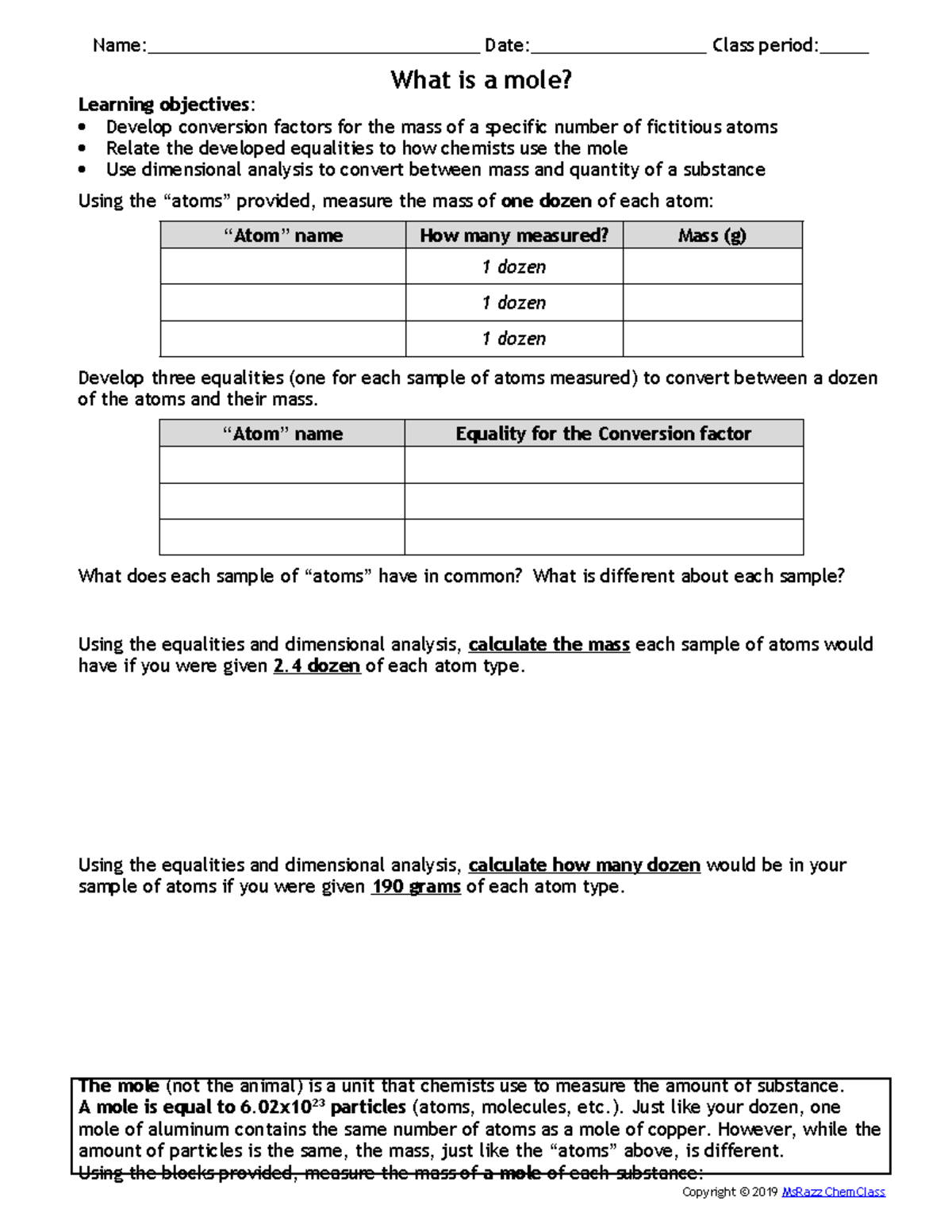 Chem 101 Activity Understanding The Mole And Dimensional Analysis Studocu Chem 101 Activity Understanding The Mole And Dimensional Analysis Studocu