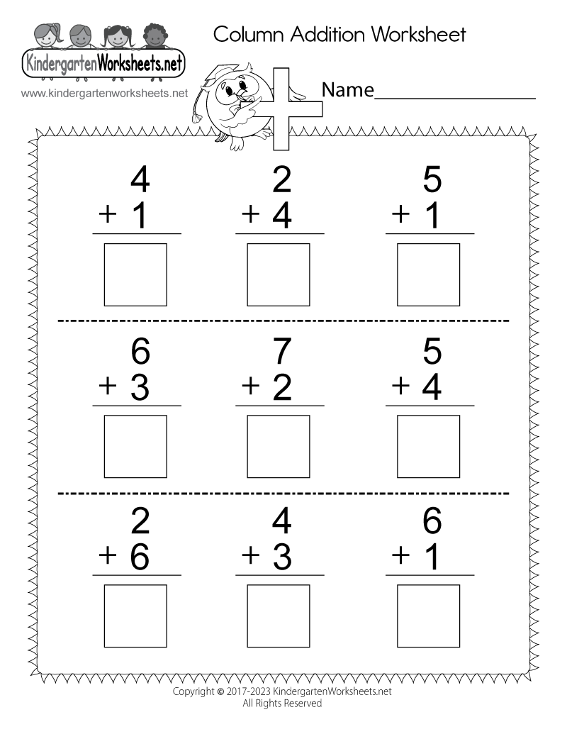 Addition Worksheets K12 Math Worksheets