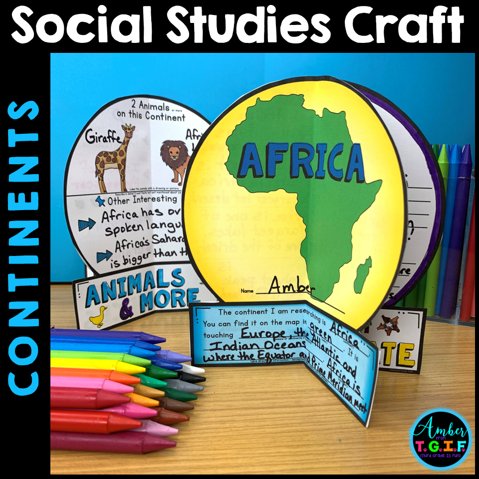US Regions Research Social Studies Craft Project Made By Teachers