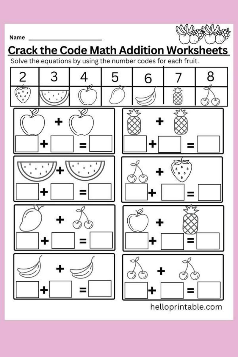 Crack The Code Math Addition And Subtraction Worksheets For Kindergarten And Grade 1 Kids Learning Resource For Classroom Homeschool Etsy Crack The Code Math Addition And Subtraction Worksheets For Kindergarten And Grade 1 Kids Learning Resource For Classroom Homeschool Etsy