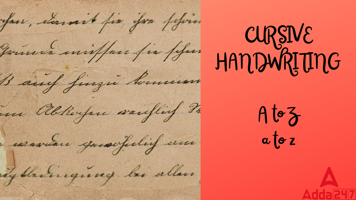 Cursive Writing A To Z Capital And Small Cursive Letters
