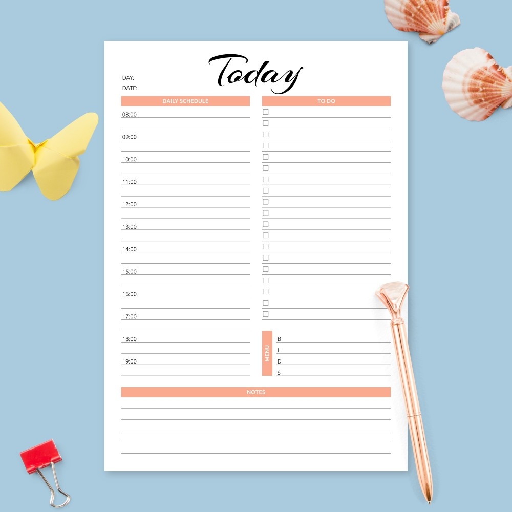 Free Daily Planner Templates To Customize Canva