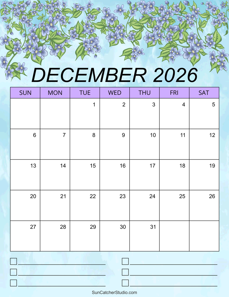 December 2026 Calendar Free Printable Free Printables Lettering SVG Files Tools Apps December 2026 Calendar Free Printable Free Printables Lettering SVG Files Tools Apps