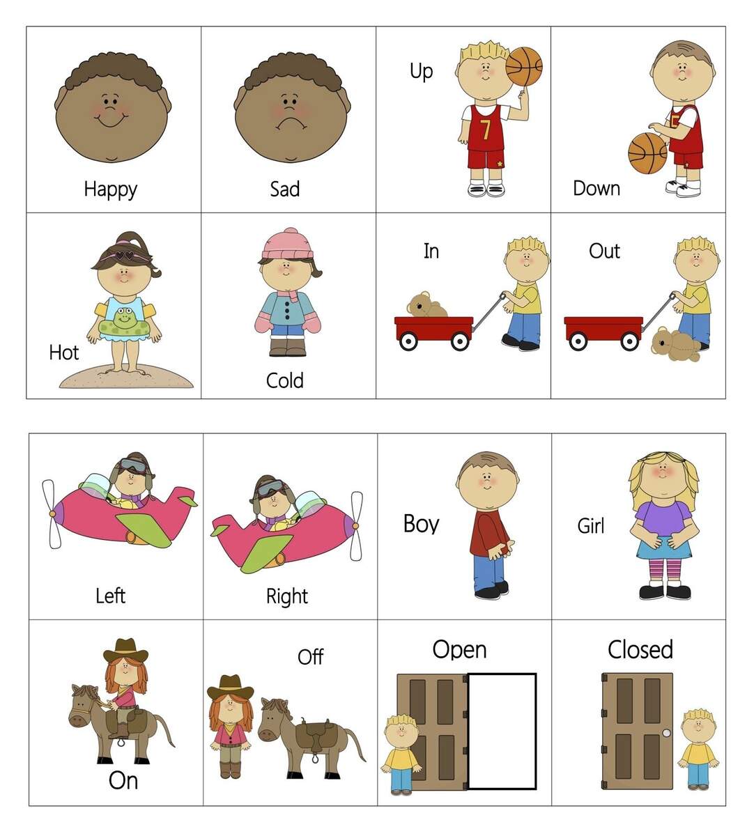 Discover 79 Flashcards Kids And Flashcards Ideas Flashcards For Kids Printable Flash Cards Flashcards For Toddlers And More Adjectives Set B Opposites ESL Flashcards