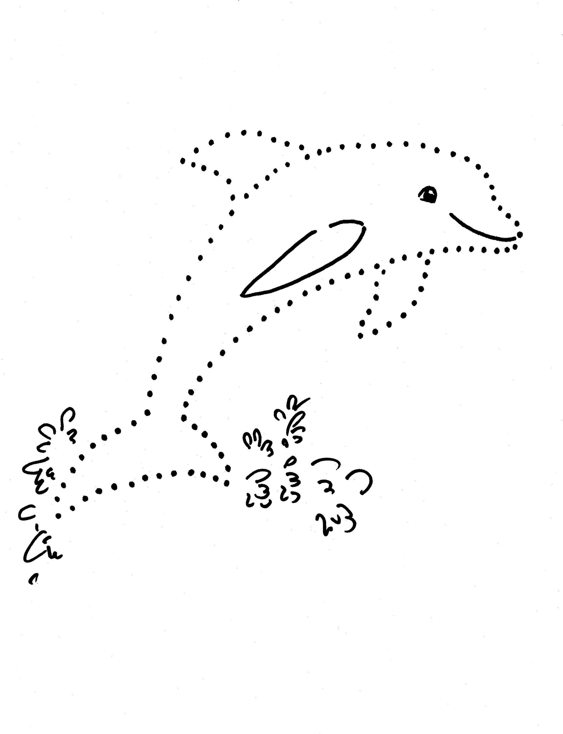 Dolphin Dot Drawing Art Starts Dot To Dot Dolphin Coloring Page For Kids Stock Vector Illustration Of Toddler Dolphin 247965629