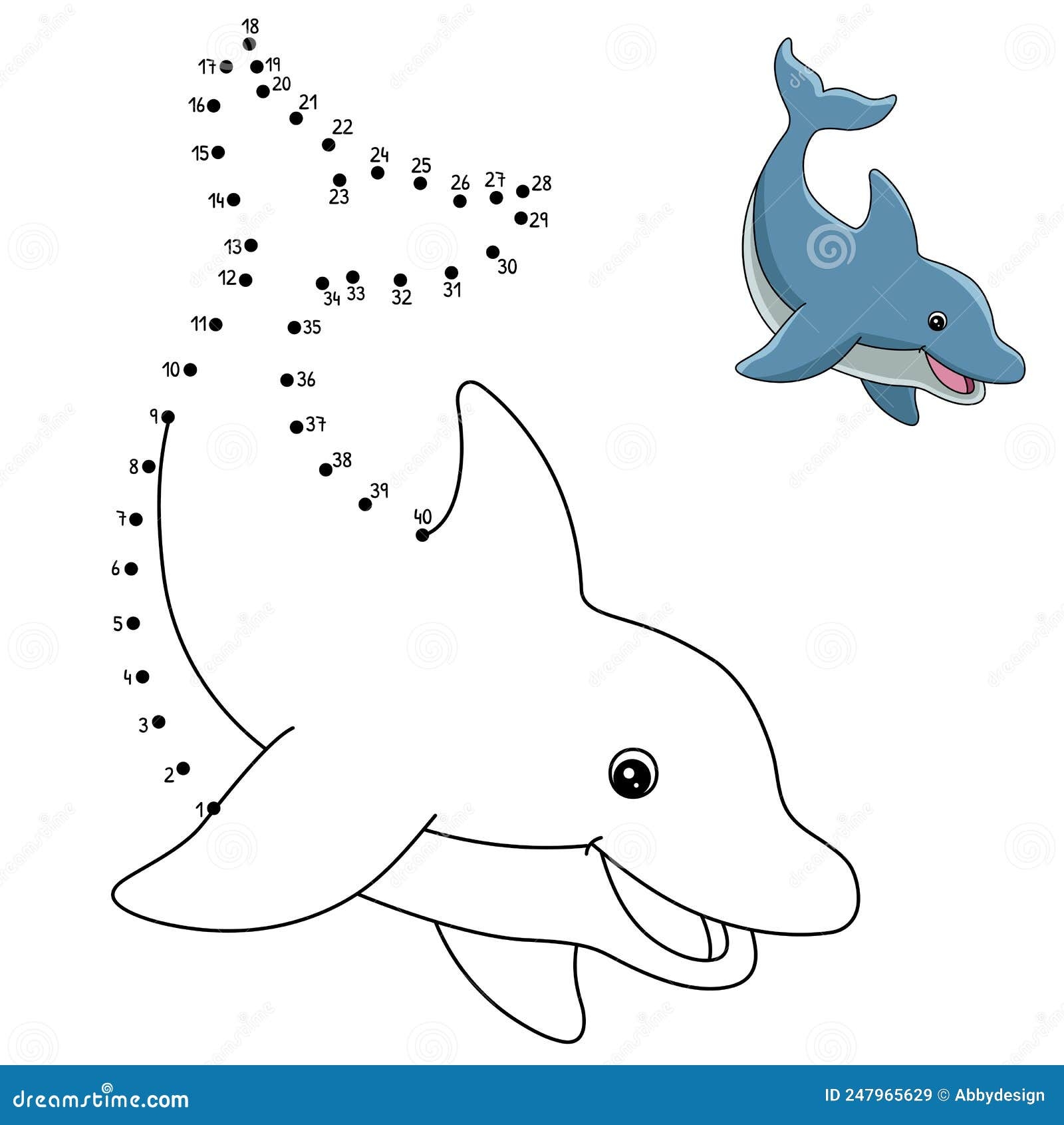 Dot To Dot Dolphin Coloring Page For Kids Stock Vector Illustration Of Toddler Dolphin 247965629 Dot To Dot Dolphin Coloring Page For Kids Stock Vector Illustration Of Toddler Dolphin 247965629