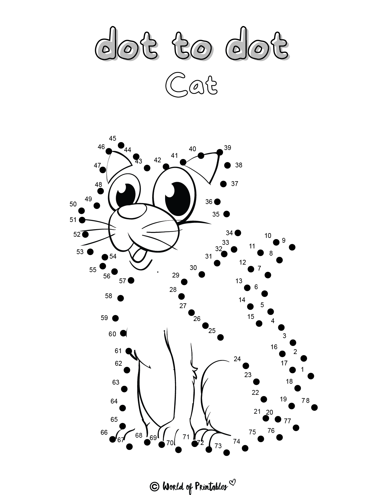 Dot To Dot Printables 35 To Choose From World Of Printables