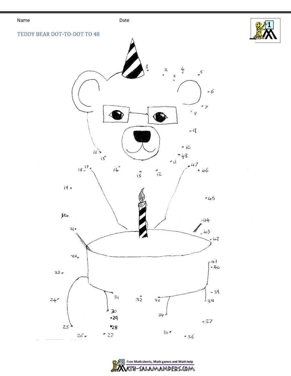 Dot To Dot Printables Up To 50