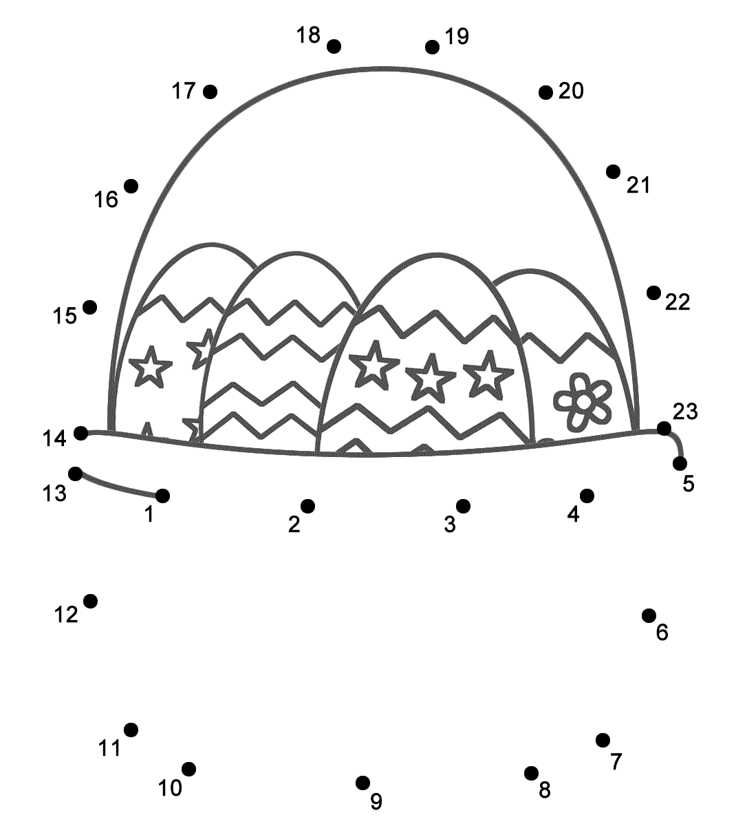 Easter Basket Connect The Dots Count By 1 S Easter Easter Basket Connect The Dots Count By 1 S Easter