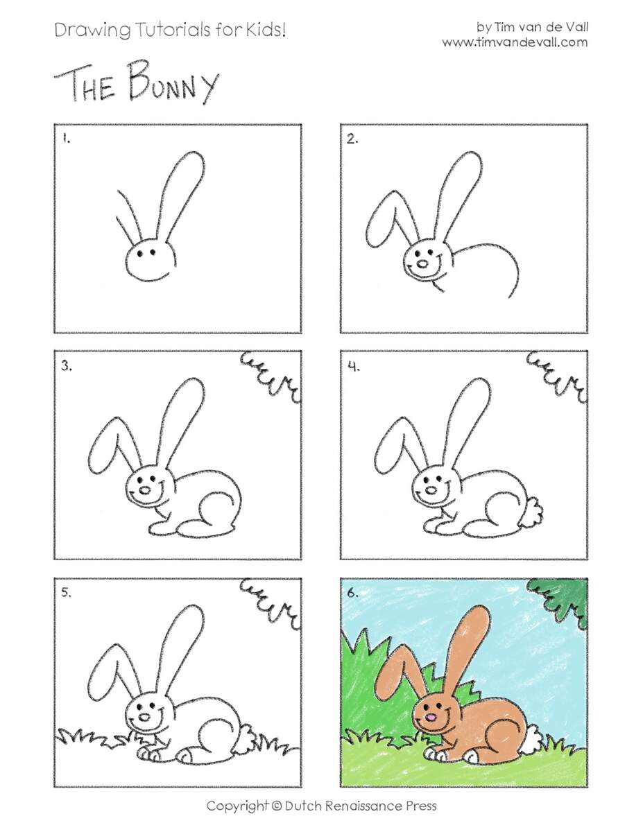 Easy Drawings For Kids Made With HAPPY