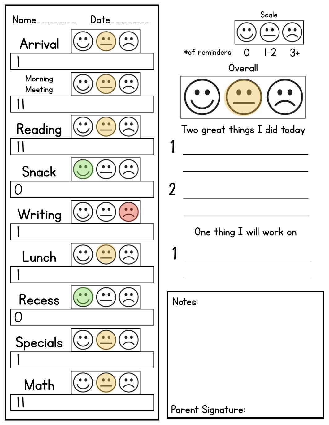 Editable Behavior Chart By Mr L S Classroom TPT