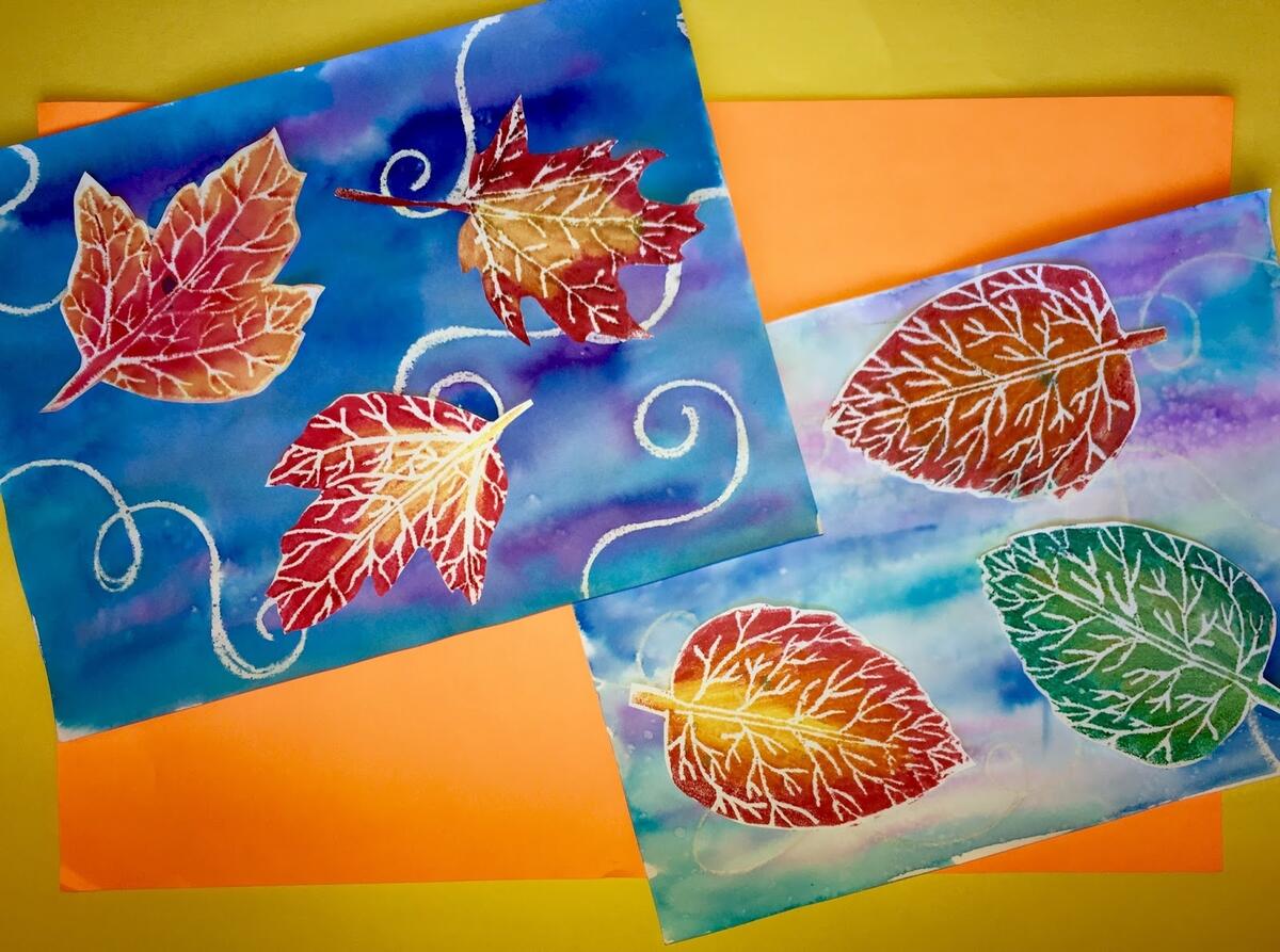 Elements Of The Art Room 3rd Grade Fall Printmaking Collage