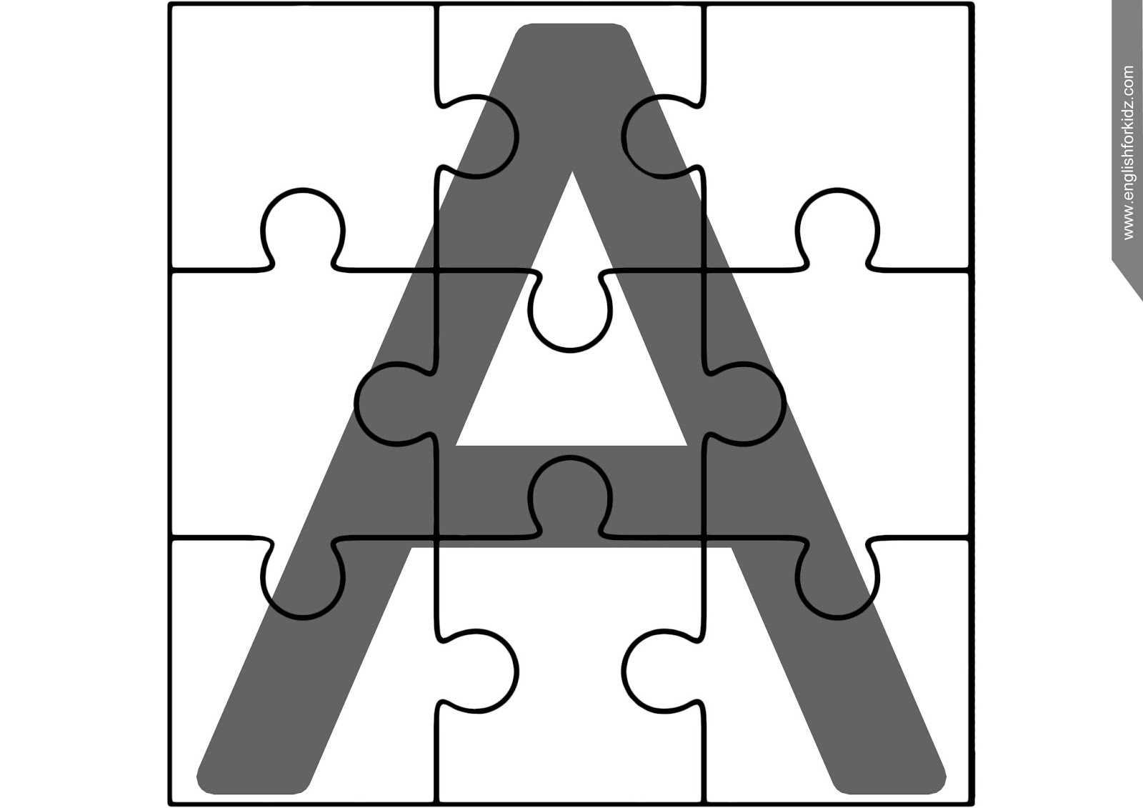 English For Kids Step By Step Printable ABC Puzzles