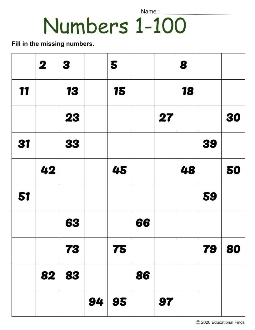 Fill In The Missing Numbers 1 100 Package Of 4 Digital Printable Etsy Sweden Fill In The Missing Numbers 1 100 Package Of 4 Digital Printable Etsy Sweden