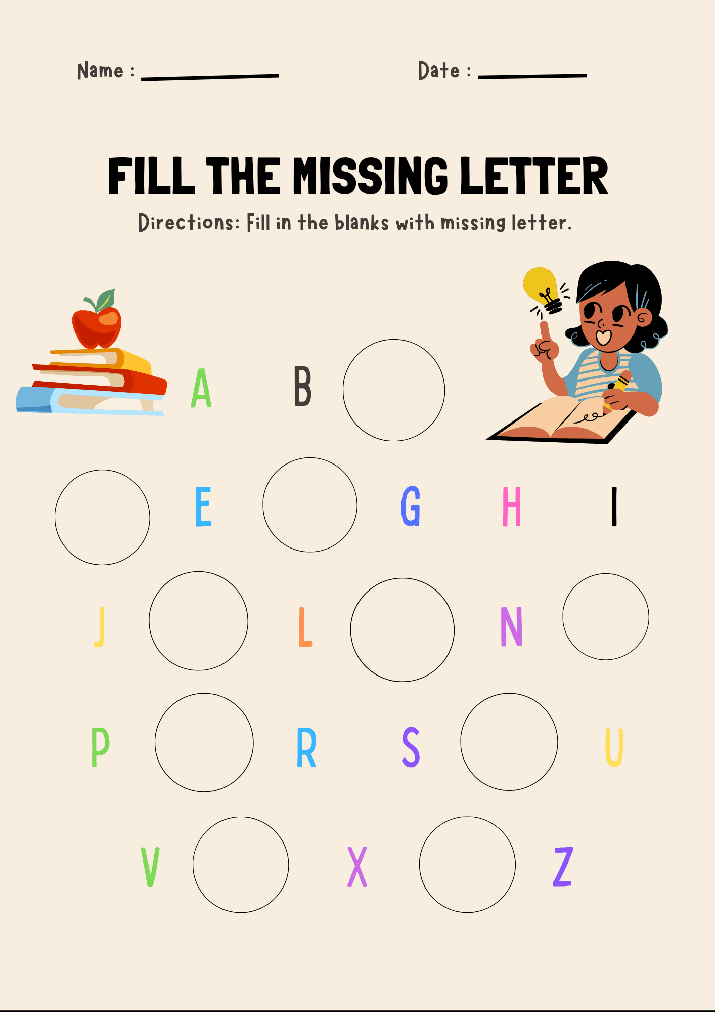 Fill The Missing Letter By Edlyngraceo Raket PH