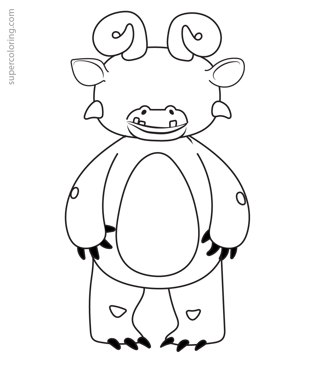 Finish Drawing And Color The Monster Free Printable Worksheets