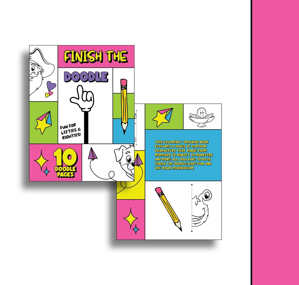Finish The Doodle Drawing Challenge Learn To Draw Printable Art 10 Drawing Challenges Drawing Prompts For Kids Digital Download Etsy Free Spring Finish The Picture Worksheets